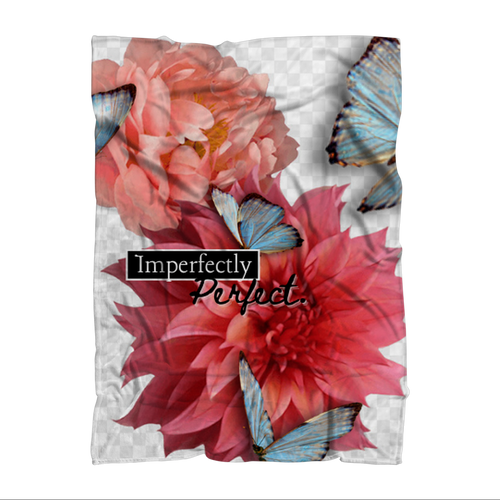Imperfectly Perfect Premium Sublimation Adult Blanket - Delilah Laze
