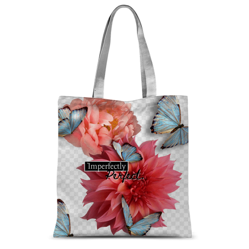 Imperfectly Perfect Classic Sublimation Tote Bag - Delilah Laze