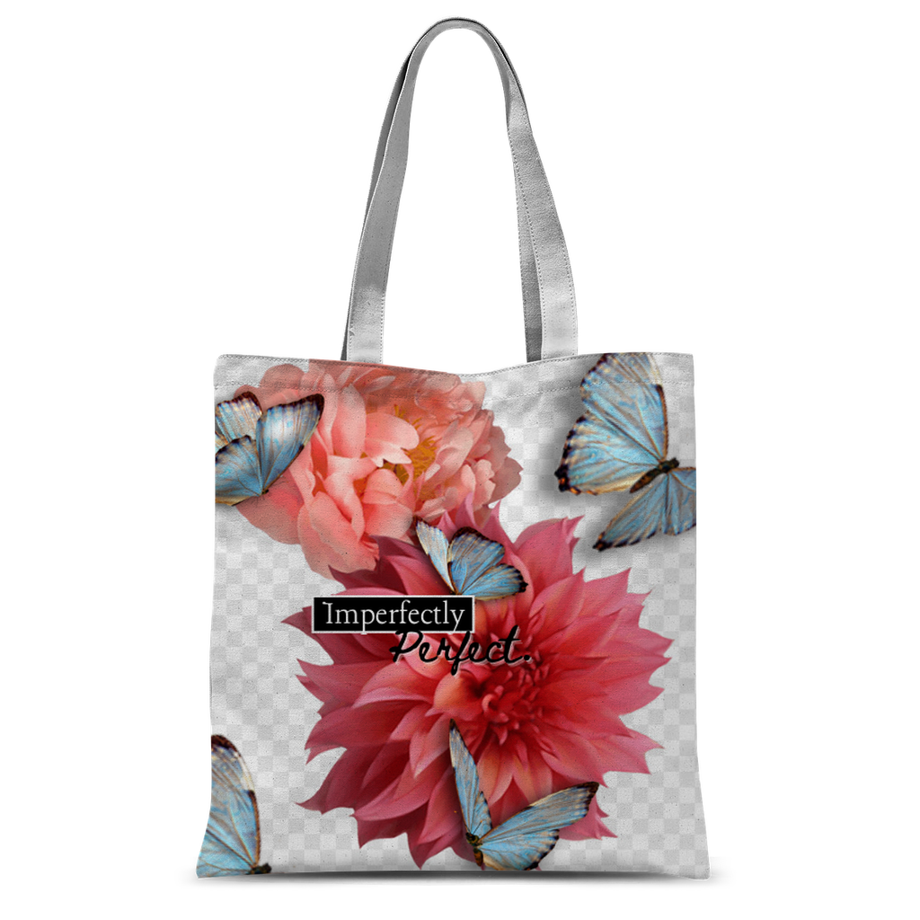 Imperfectly Perfect Classic Sublimation Tote Bag - Delilah Laze
